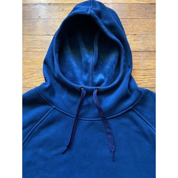 ATHLETA Blue Plush Lined Hoodie w/Tech Pocket sz Medium - Picture 3 of 12